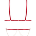 Top de bralette chain, Rojo