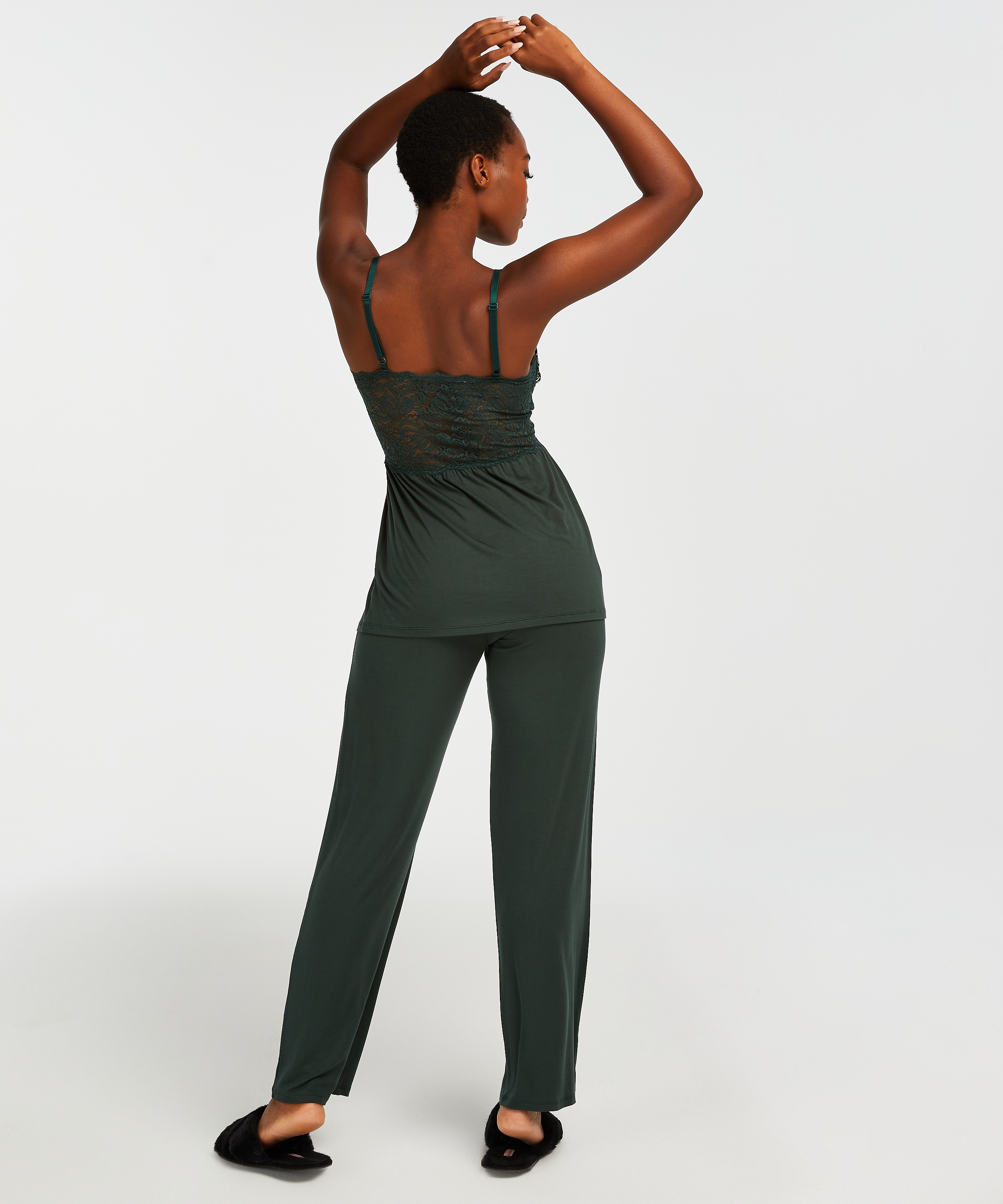 Conjunto de pijama Vera Lace, Verde, main