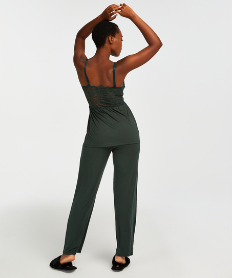 Conjunto de pijama Vera Lace, Verde