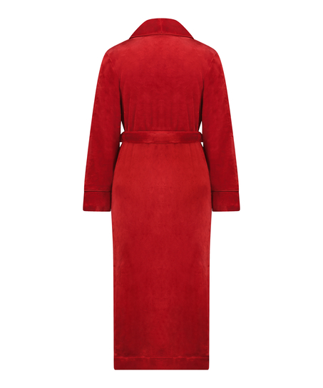 Bata de tejido polar, Rojo