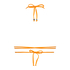Top de bikini triangular Doha, Naranja