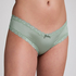 Brasile&ntilde;a en forma de V burn-out mesh, Verde