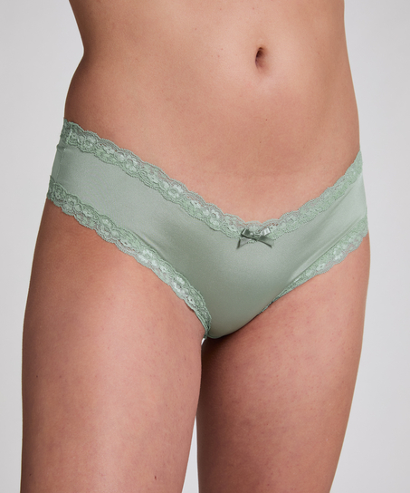 Brasile&ntilde;a en forma de V burn-out mesh, Verde