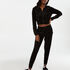 Chaqueta de terciopelo HKMX, Negro
