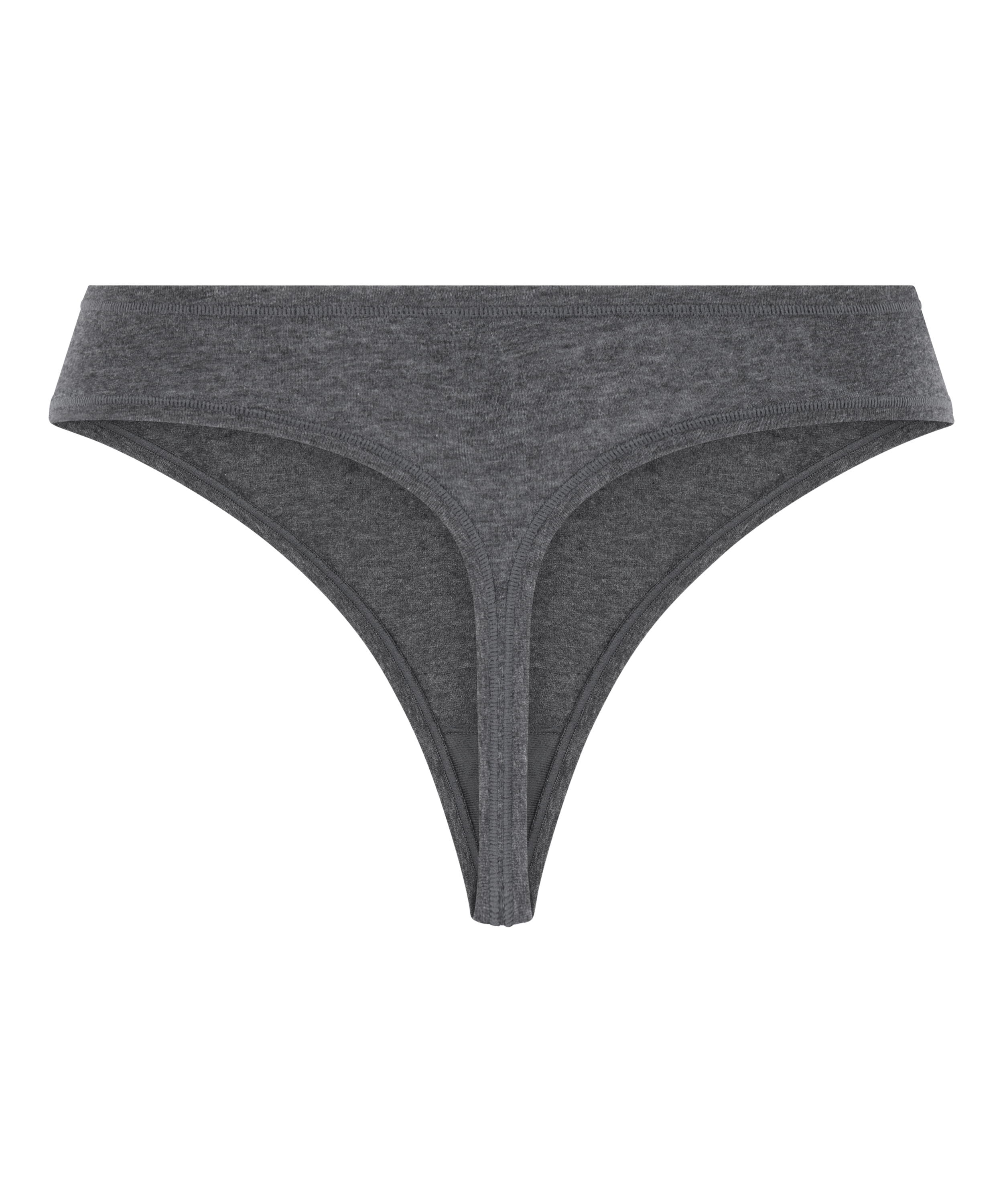 Tanga de algod&oacute;n suave, Gris, main