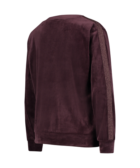 Top de terciopelo Shimmer, Morado