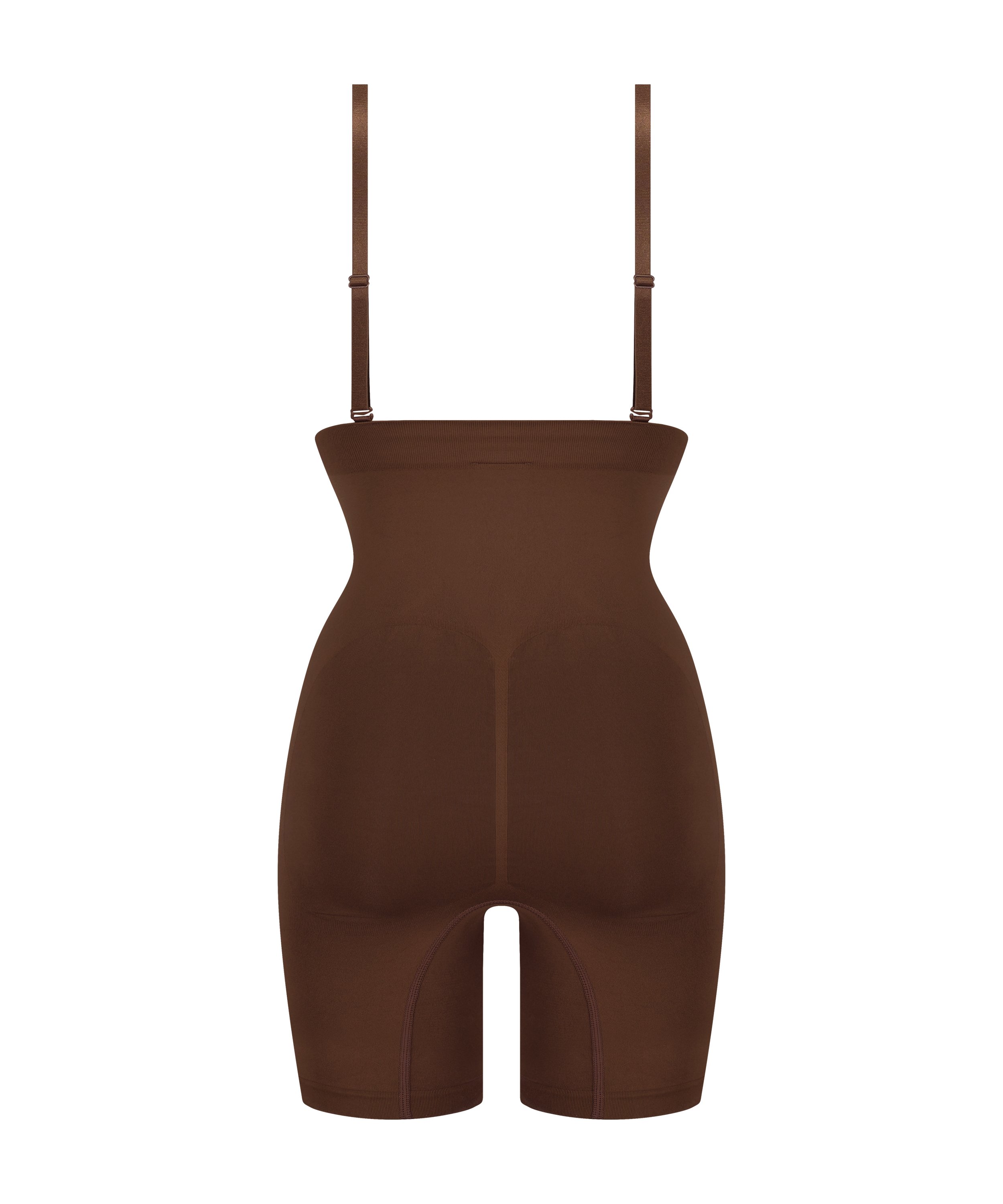 ﻿Faja correctora sin costuras para muslos, Marrón, main