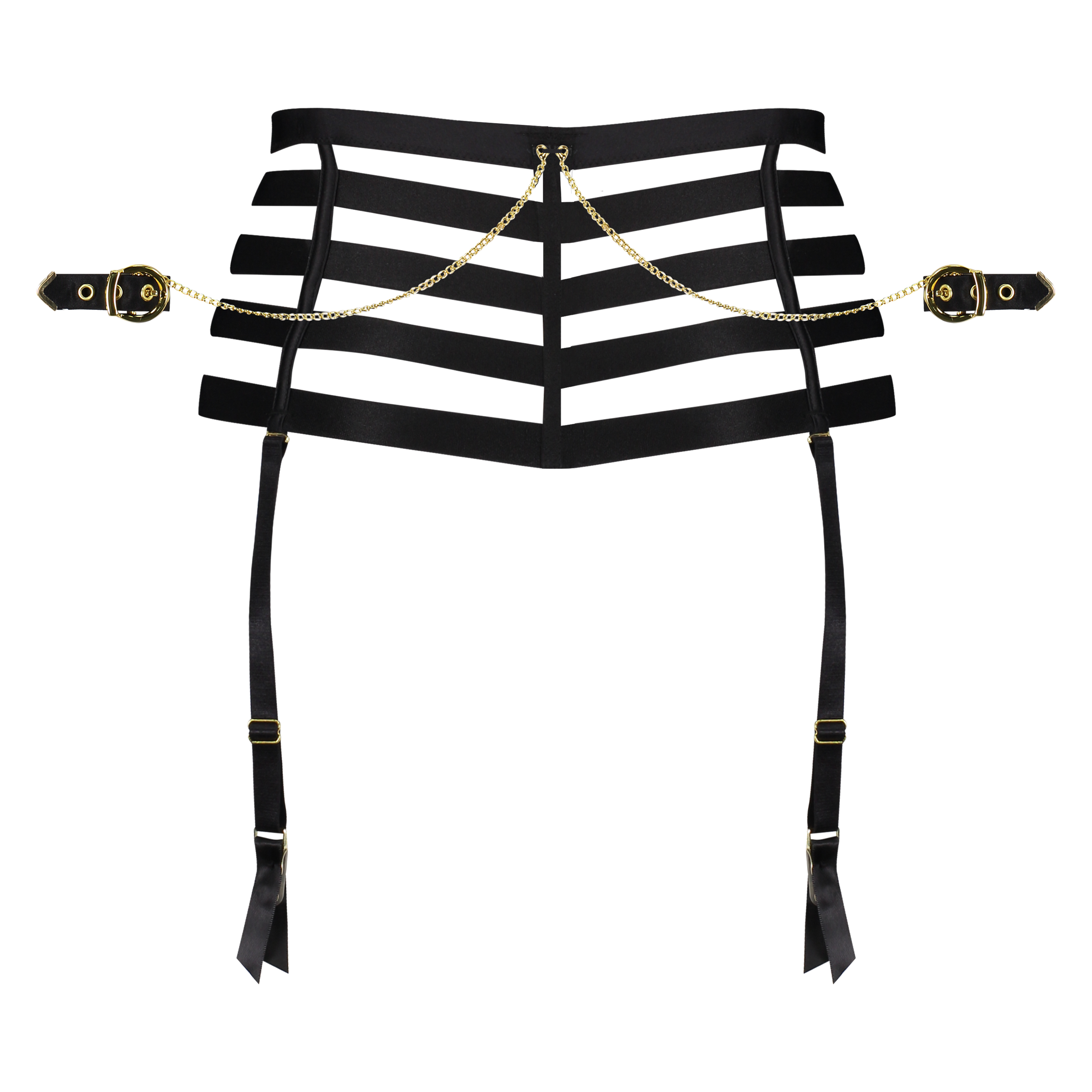 Brasileña de corte alto con entrepierna abierta Honey, Negro, main