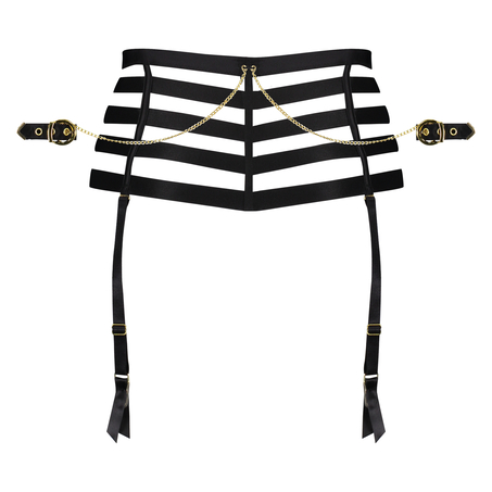 Brasileña de corte alto con entrepierna abierta Honey, Negro