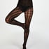 Pantis de 15 Denier Check, Negro