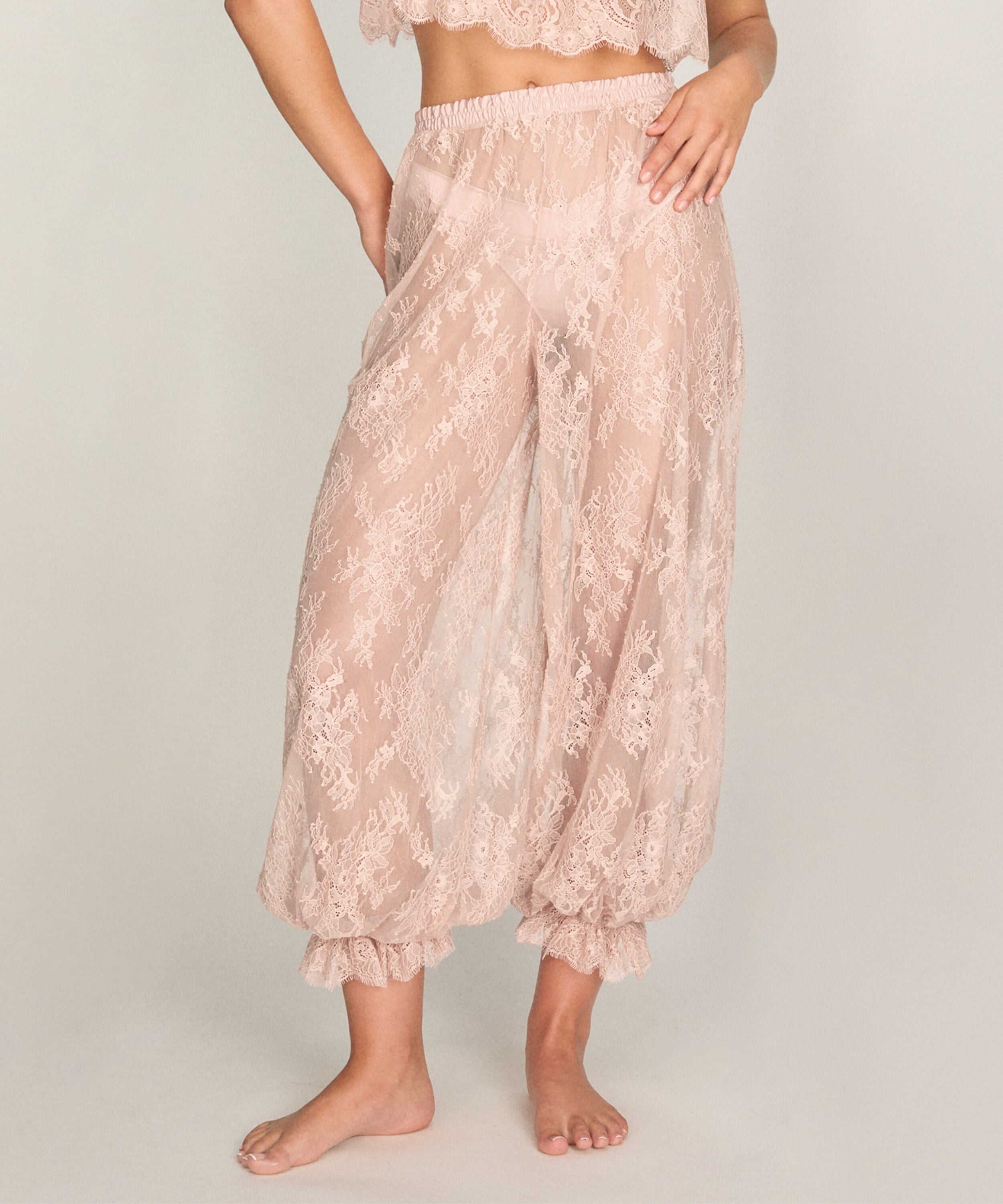 Jogger Allover Lace Legacy, Rosa