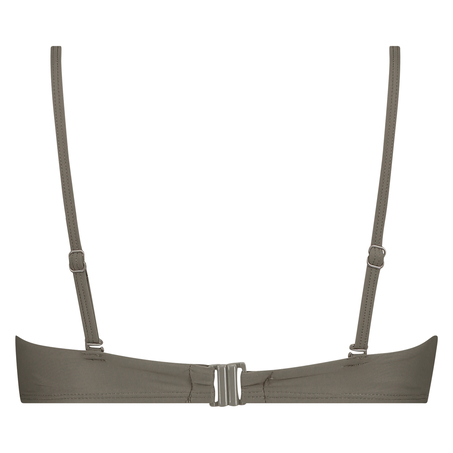 Top de bikini preformado con escote palabra de honor Tribe, Verde