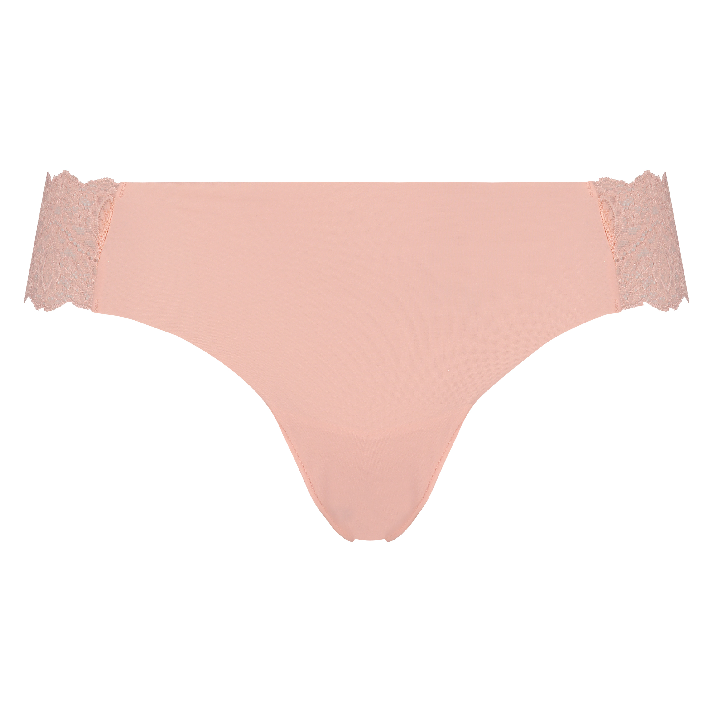 Tanga invisible de encaje, Rosa, main
