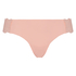 Tanga invisible de encaje, Rosa