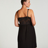 Vestido lencero Nora Lace, Negro