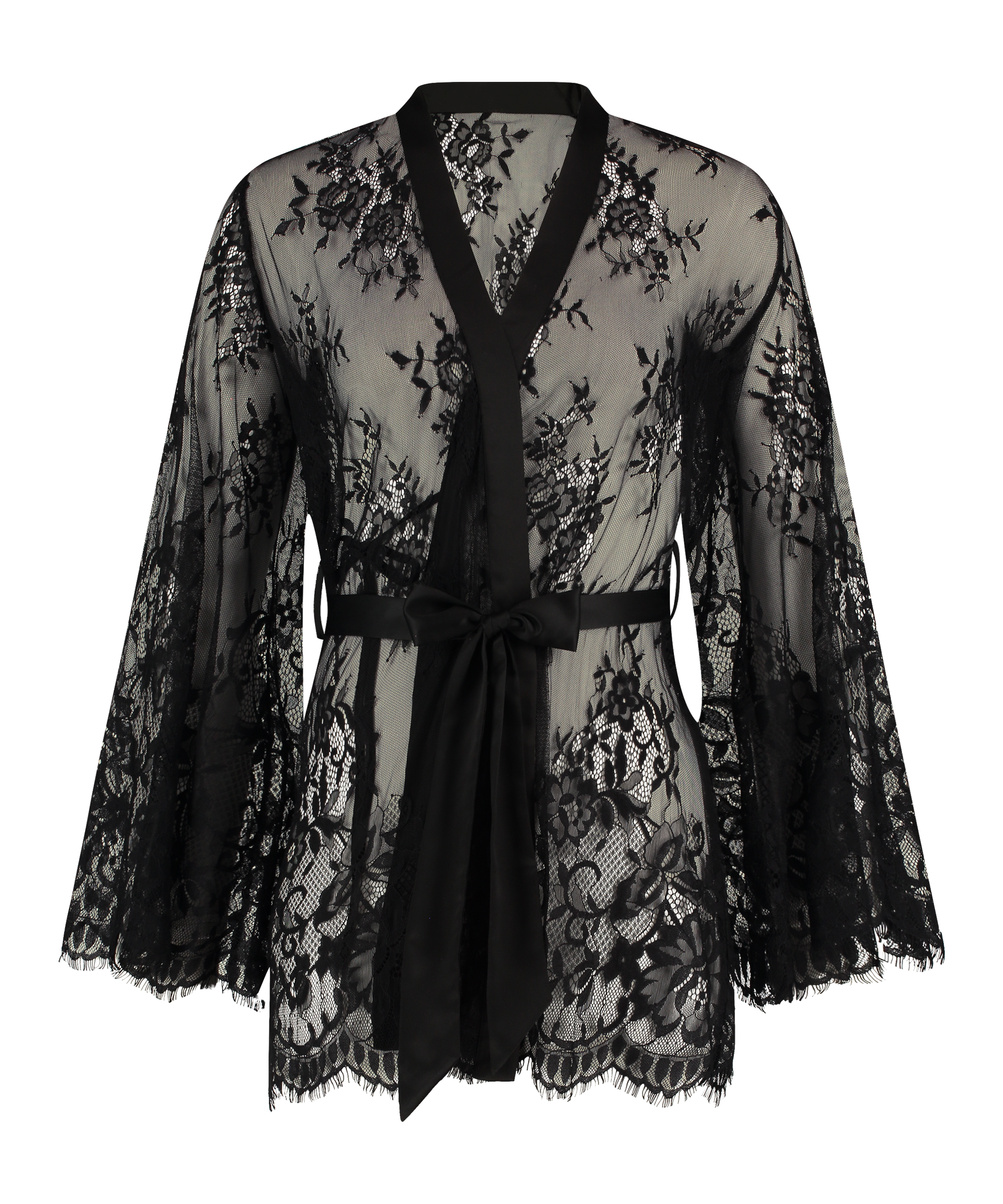 Kimono Lace Isabelle, Negro, main