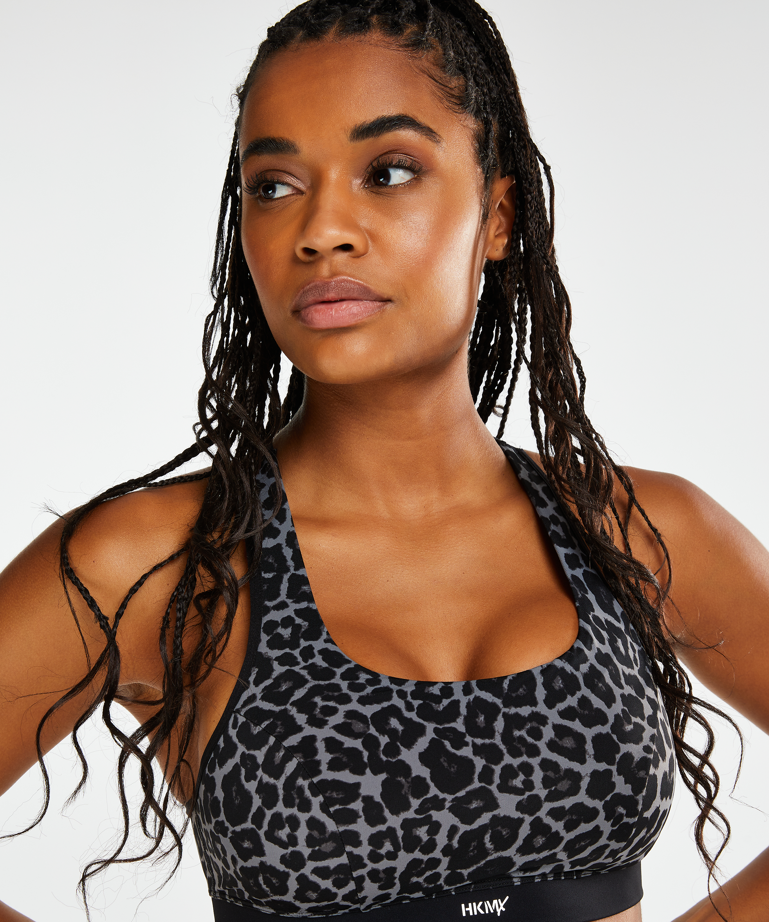 HKMX Sujetador deportivo The Spirit Nivel 2, Gris, main