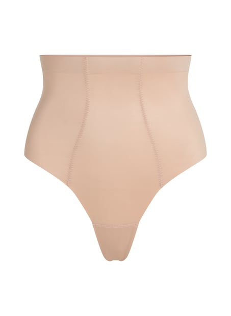 Tanga scuba moldeador de cintura alta, Beige