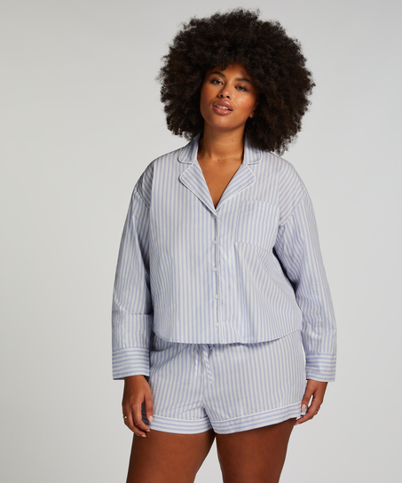 Pantal&oacute;n corto de algod&oacute;n, Azul