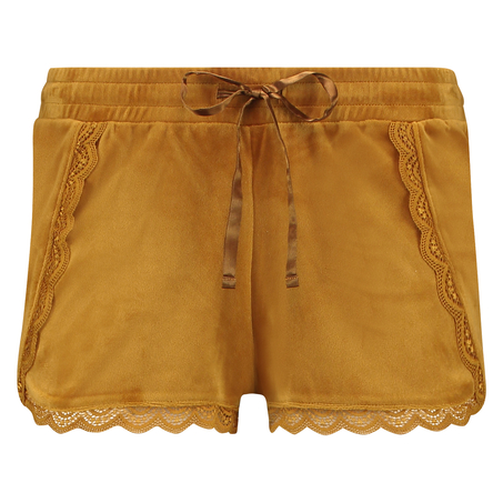Pantal&oacute;n corto Velours Lace, Amarillo