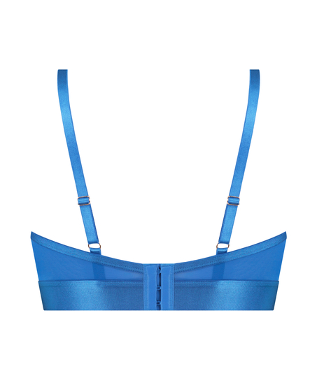 Sujetador longline de aros no preformado Pleasure, Azul