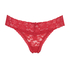 Tanga floral encaje, Rojo