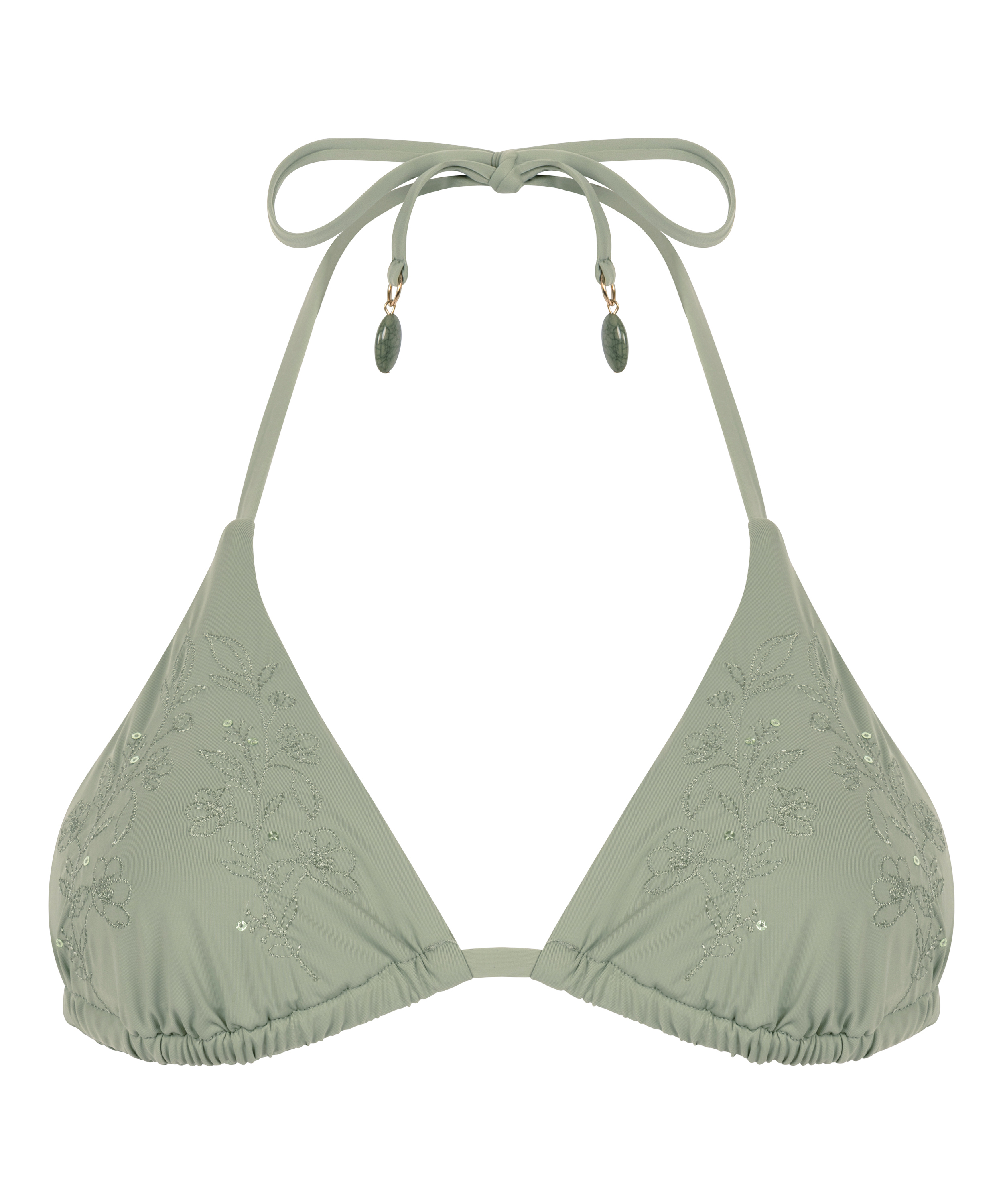 Top de bikini triangular Giselle, Verde, main