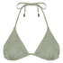 Top de bikini triangular Giselle, Verde