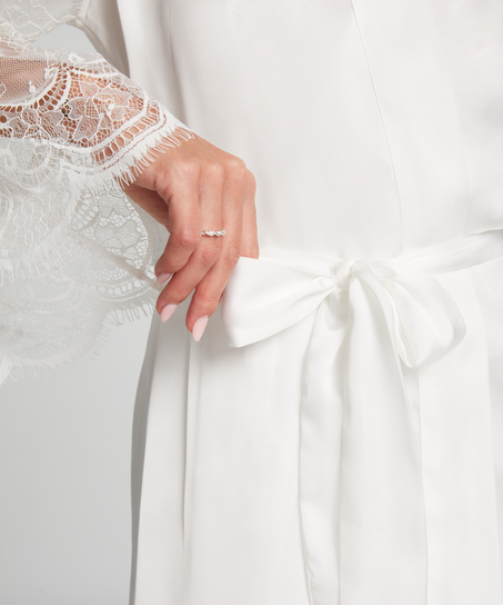 Kimono Satin, Blanco