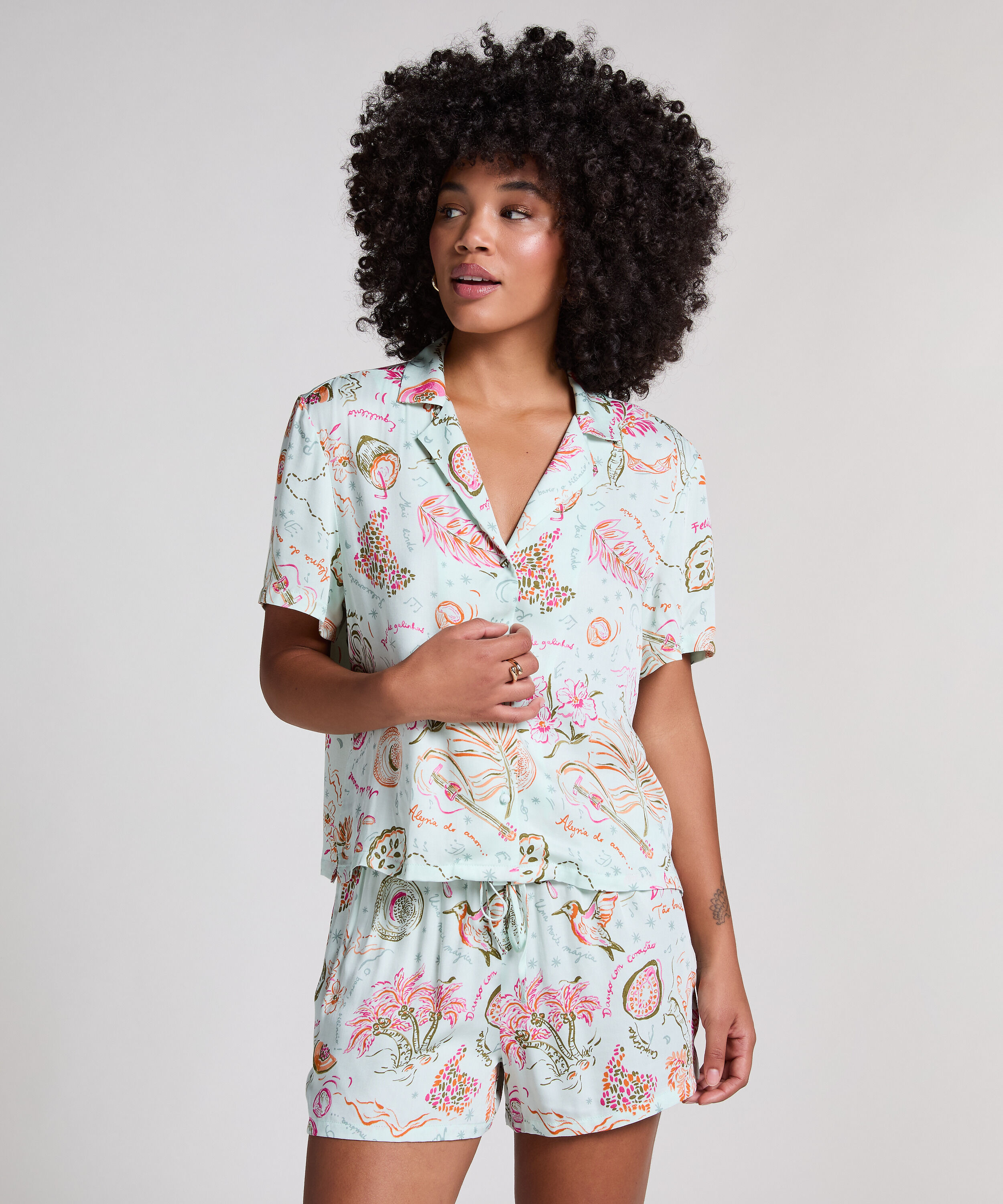 Chaqueta de sat&eacute;n, Verde