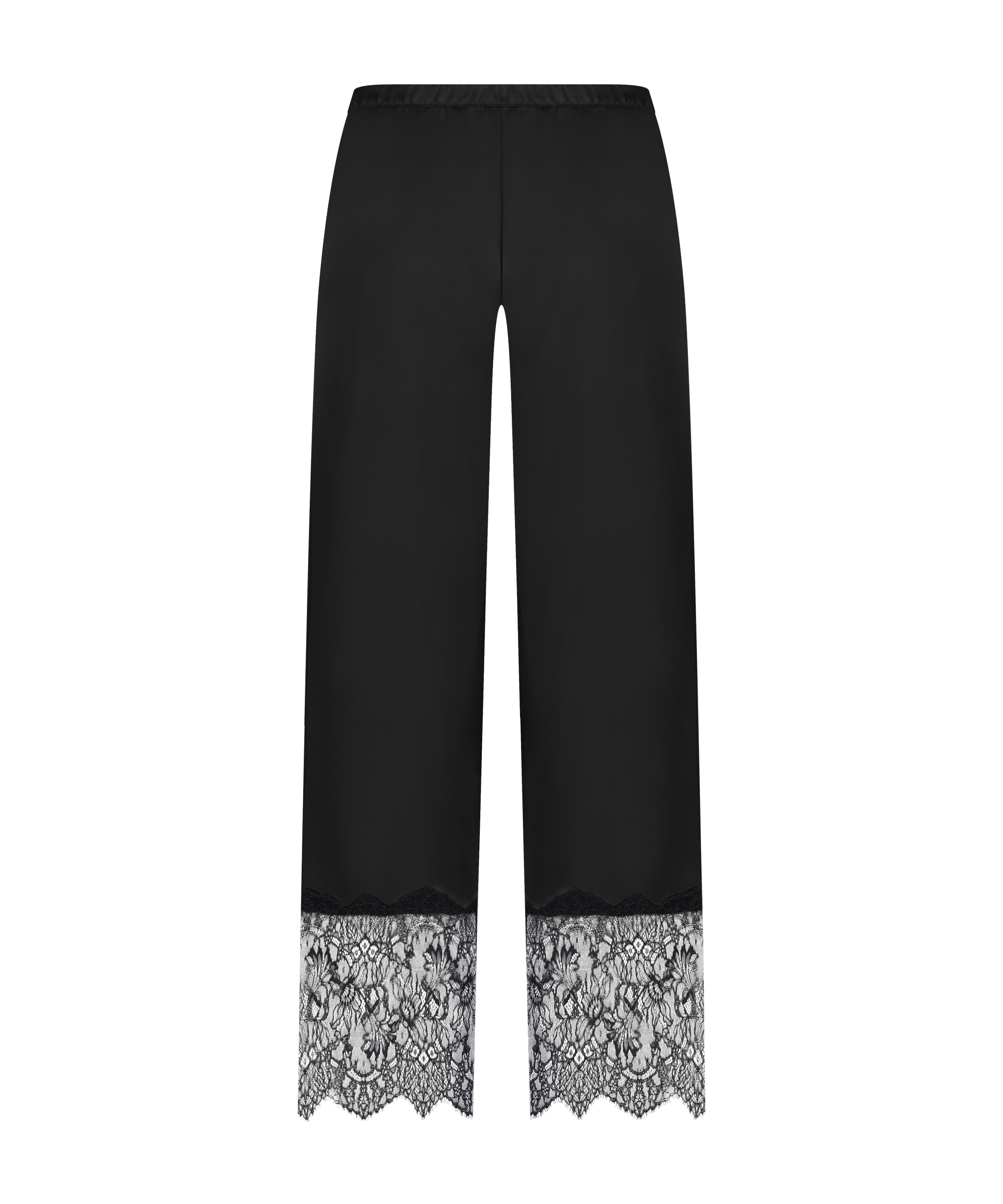 Pantalones anchos de encaje Sophia, Negro, main