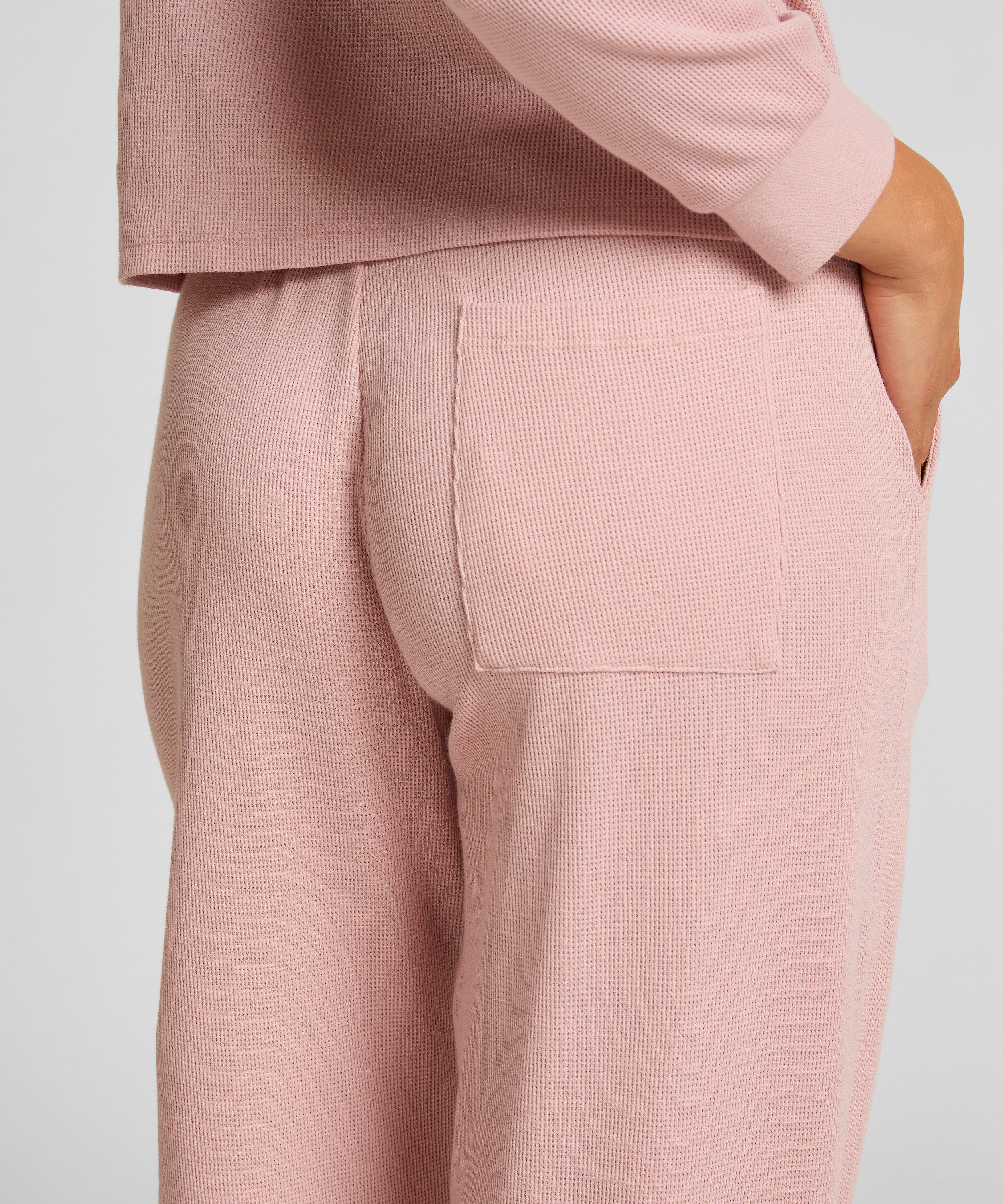 Pantalón de chándal Waffle, Rosa, main