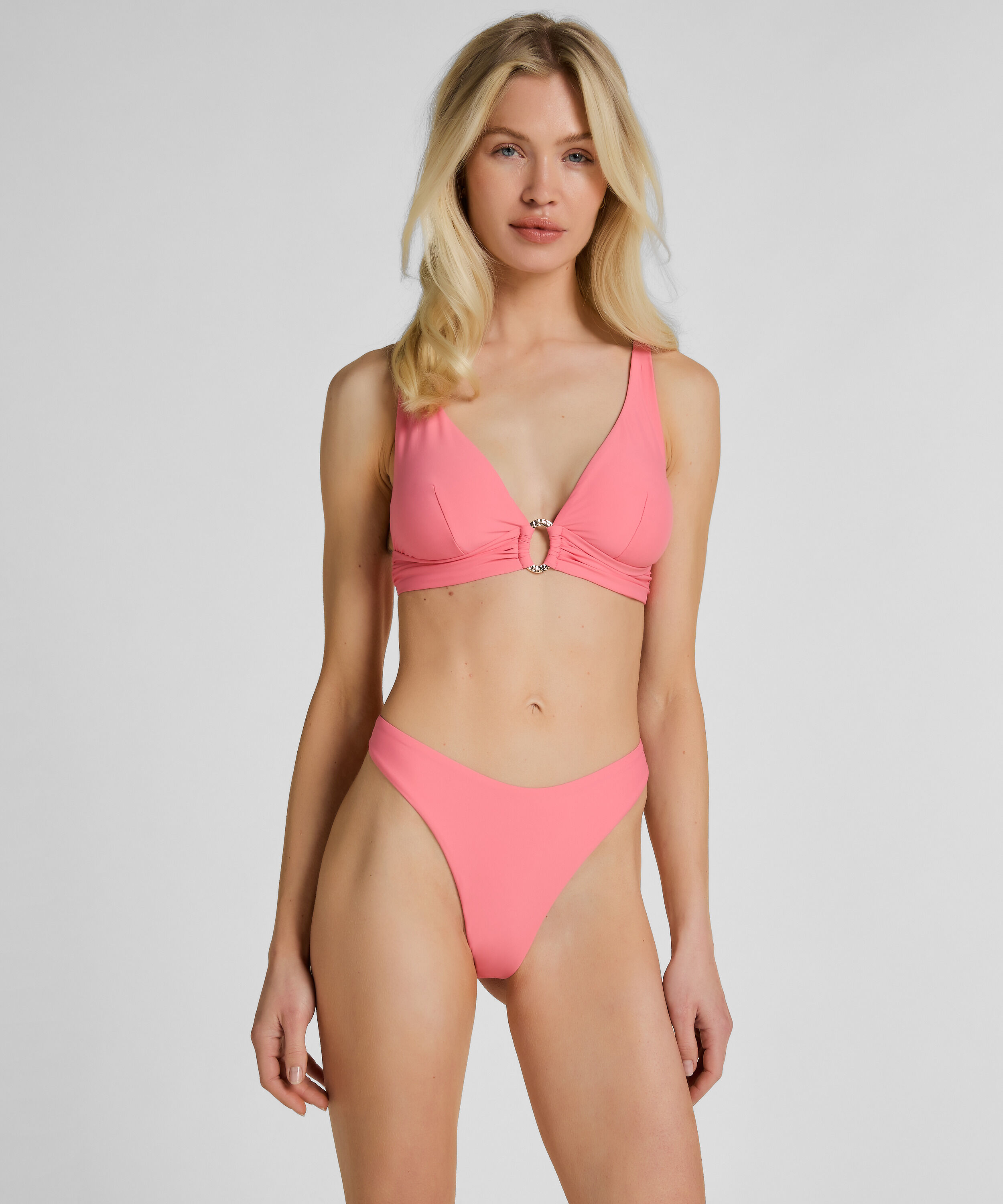 Braguita de Bikini Highleg Luxe, Rosa