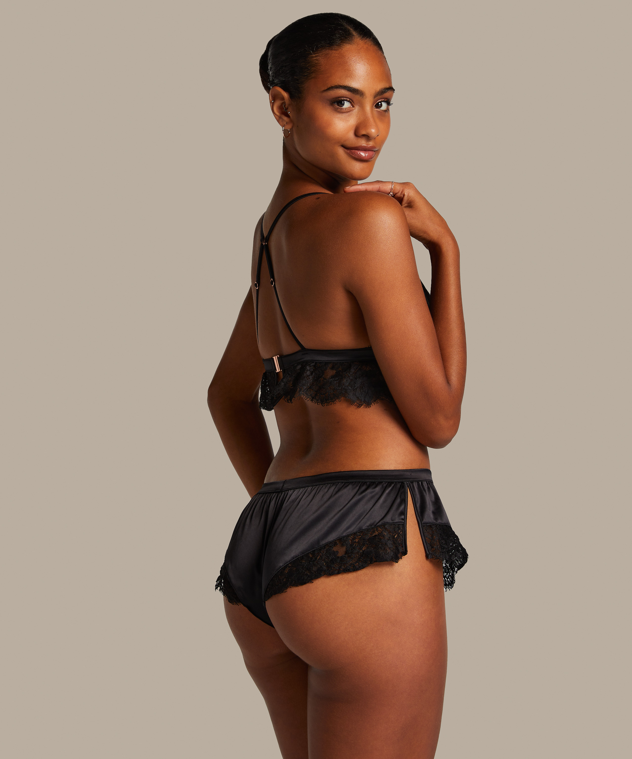 Braguita Lace Valerie, Negro, main