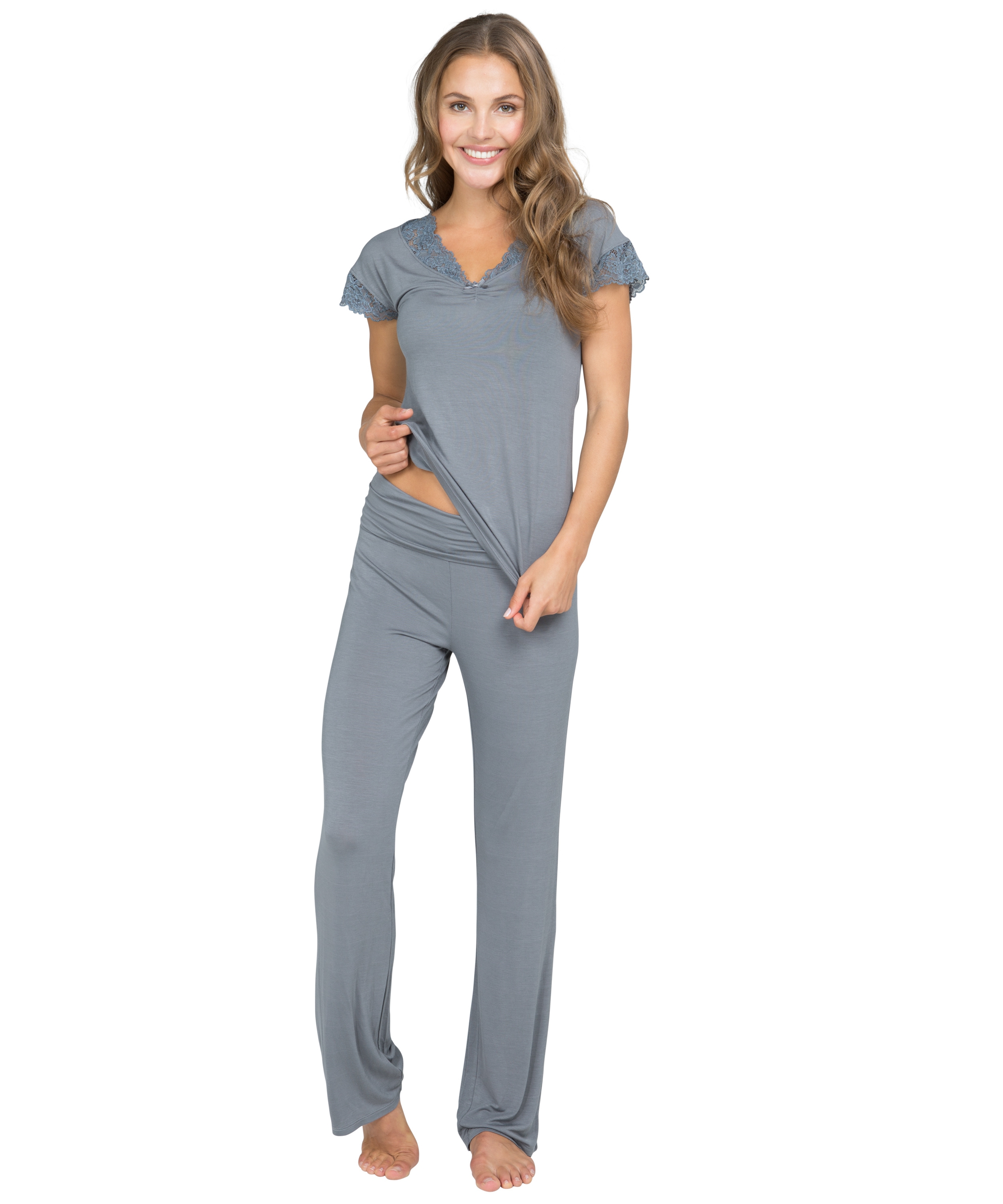 Pyjama top Laila, Gris, main