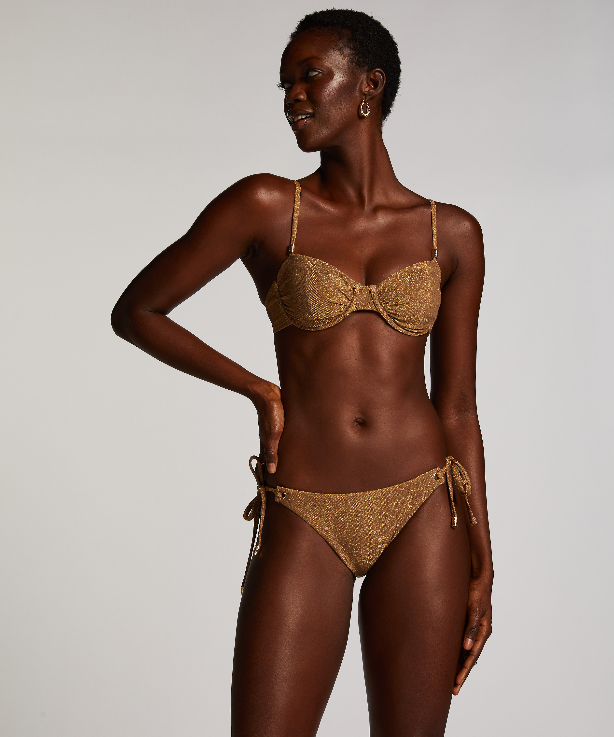 Top de bikini Goldie Shimmer, Amarillo, main