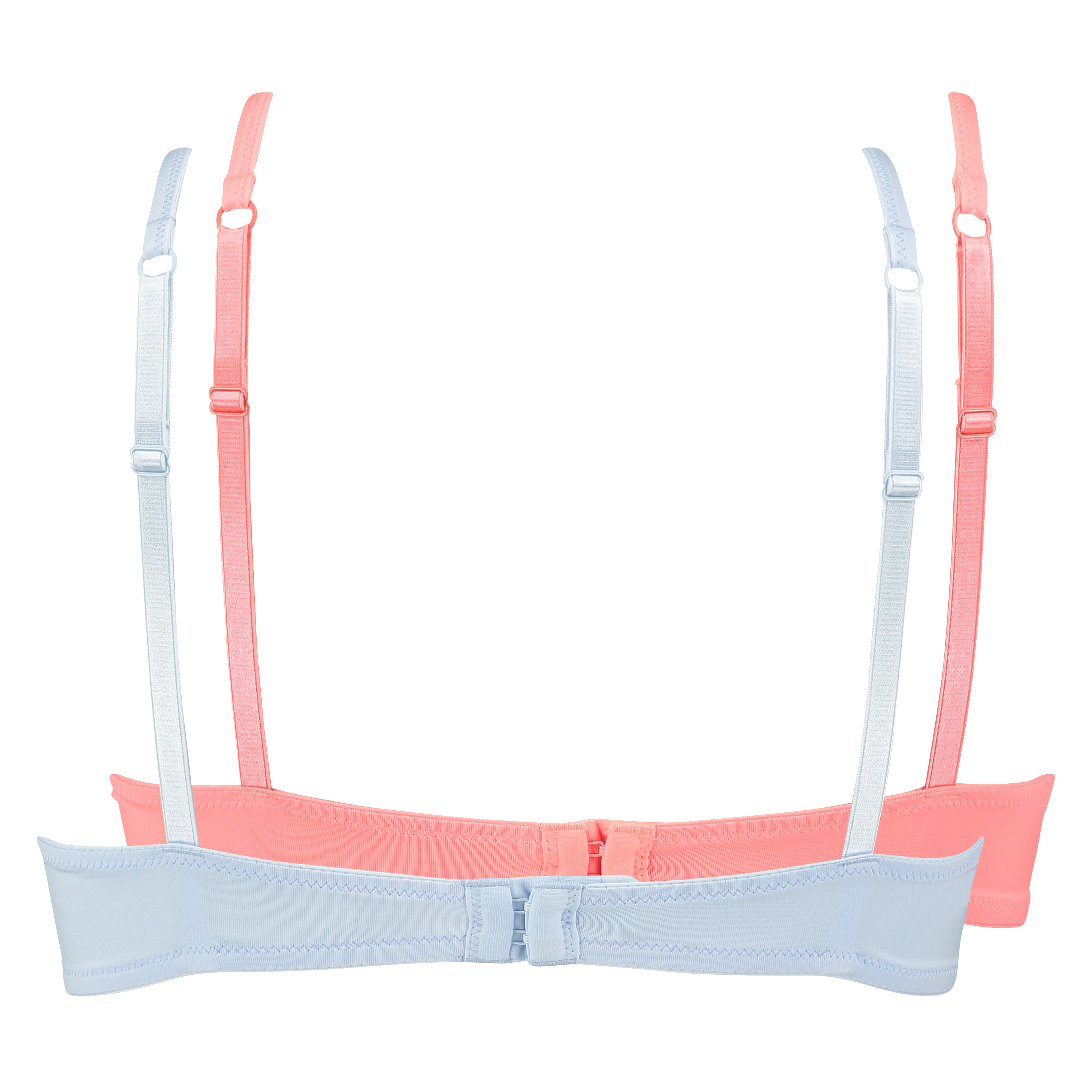 Paquete de 2 sujetadores de aros preformados, Azul, main