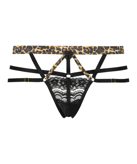 Braguita brasileña con entrepierna abierta Mitzy, Negro