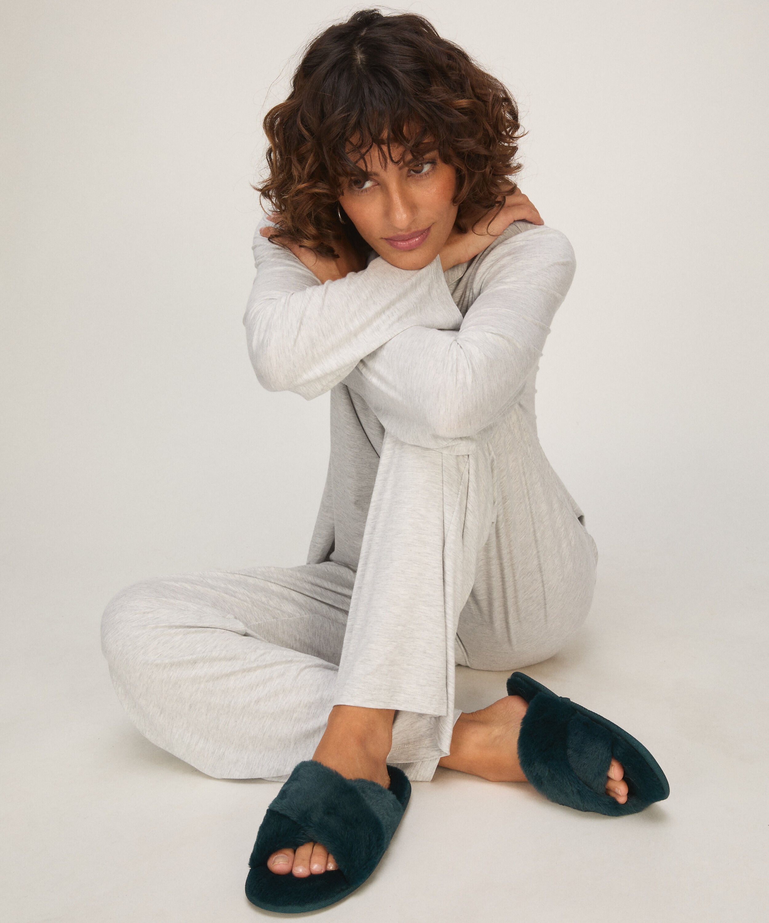 Pantuflas Lia, Azul