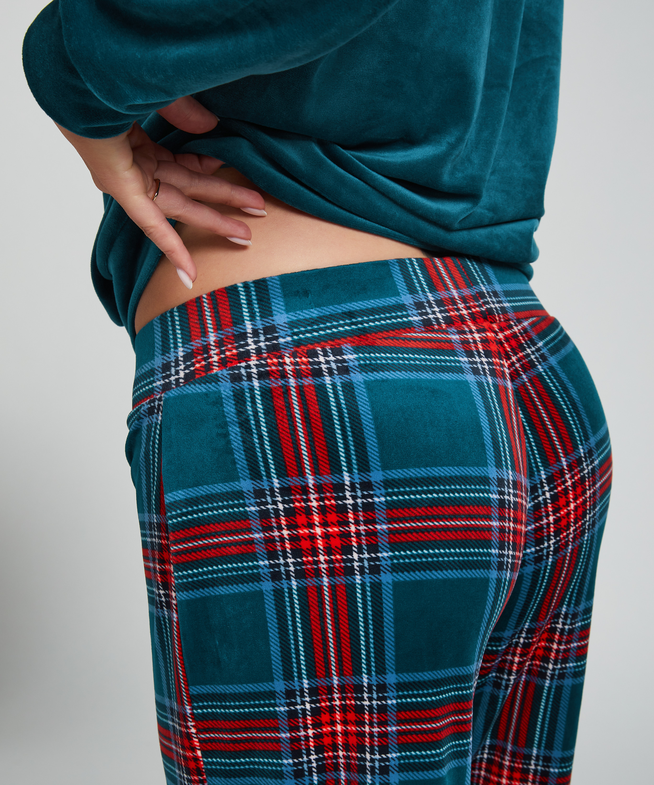 Conjunto de pijama con bolso, Azul, main