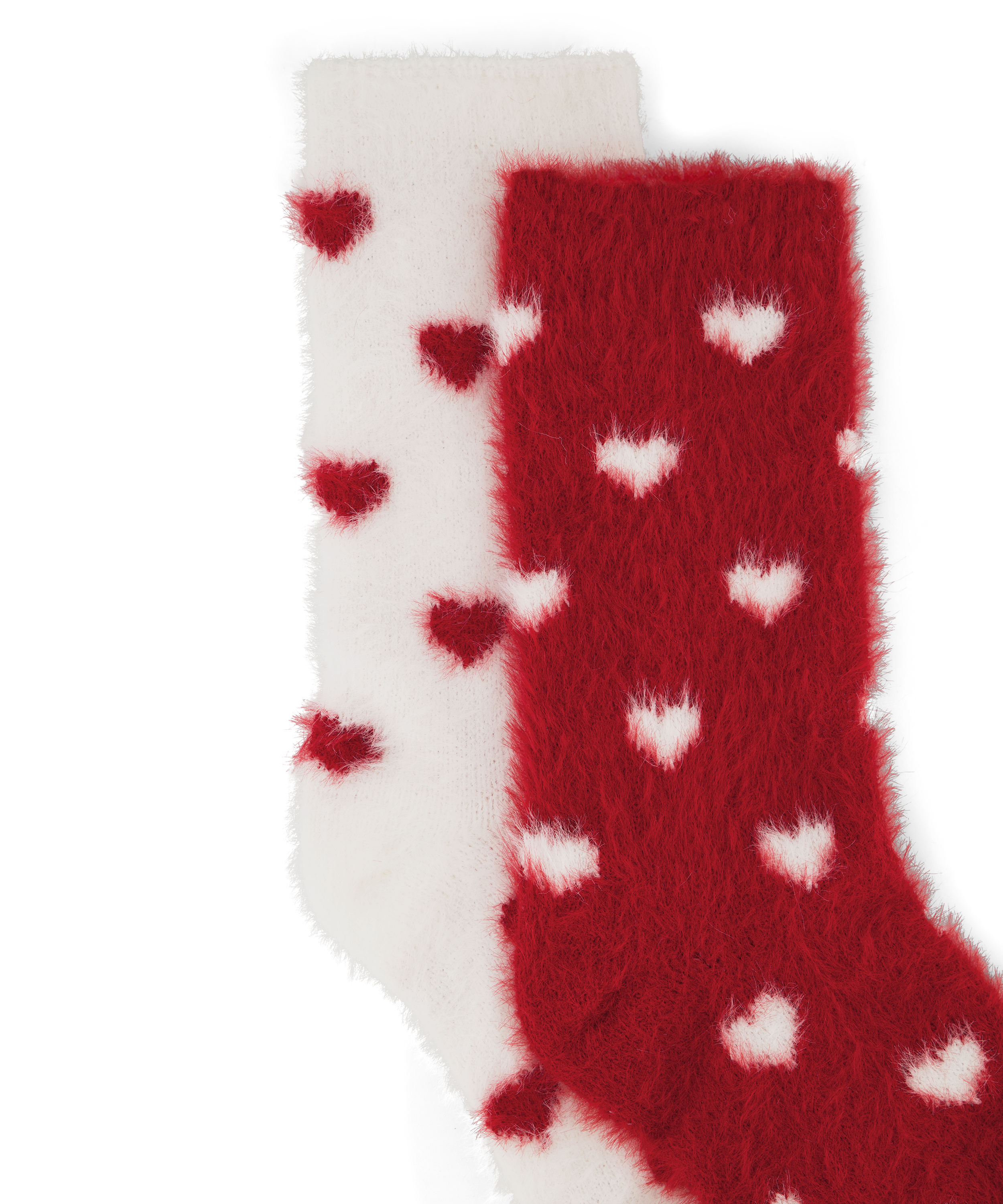 2 Pares Cómodos Calcetines, Blanco, main