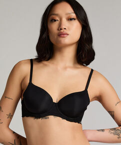 Sujetador de aros preformado Angie, Negro