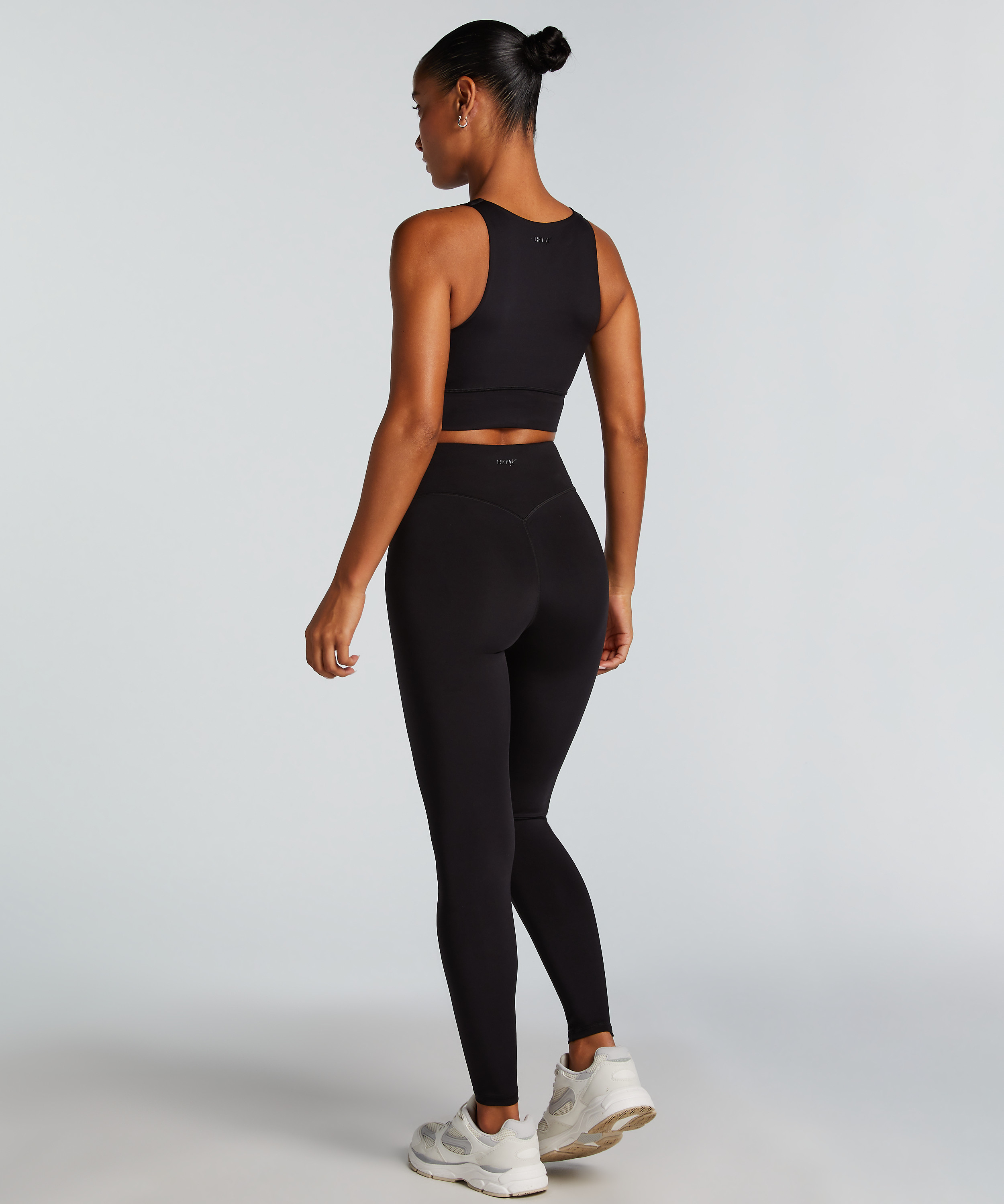 HKMX Leggings cruzados de talle alto, Negro, main