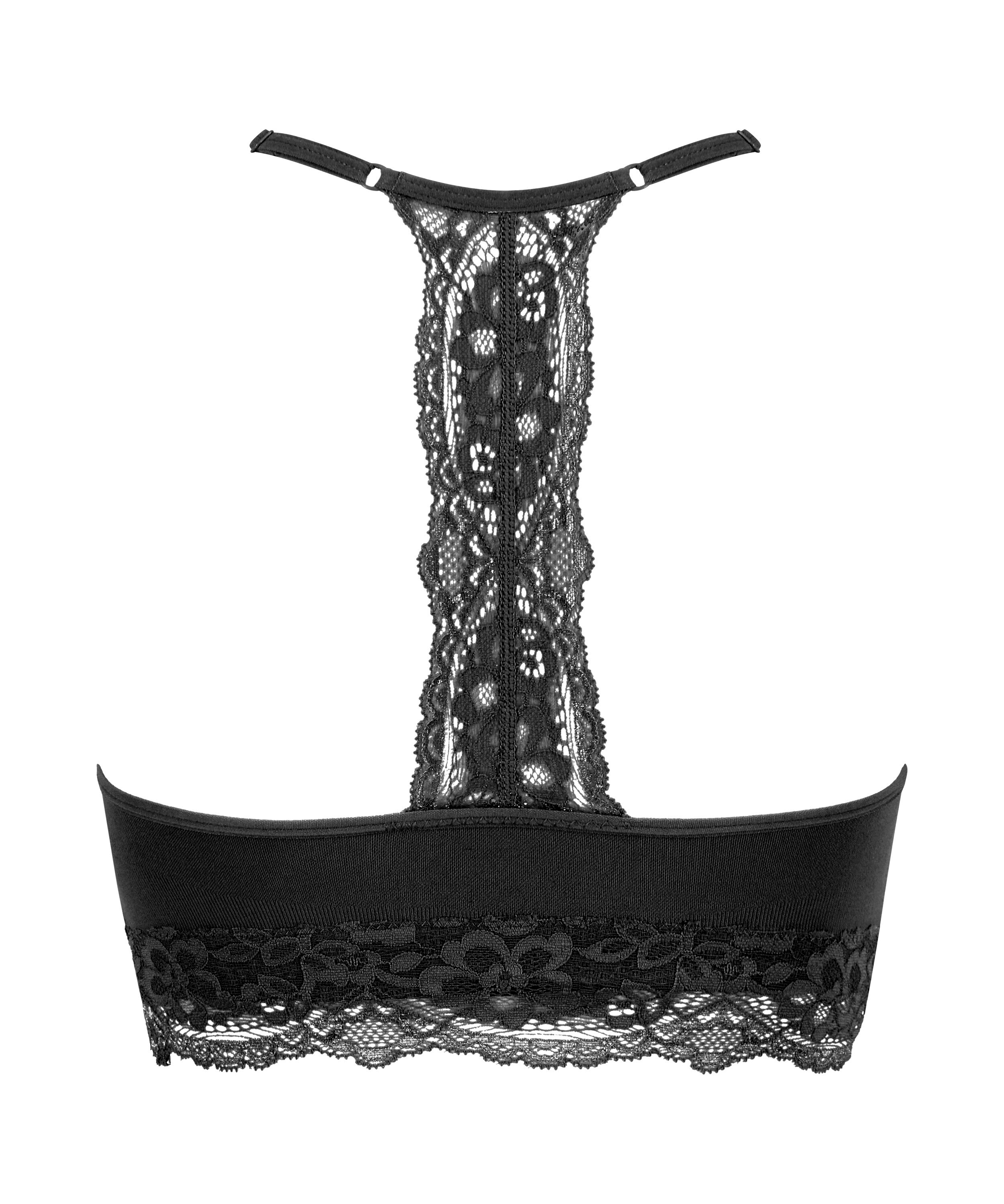Bralette sin costuras Marine, Negro, main