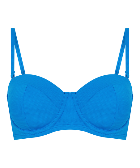 Top de bikini Porto, Azul