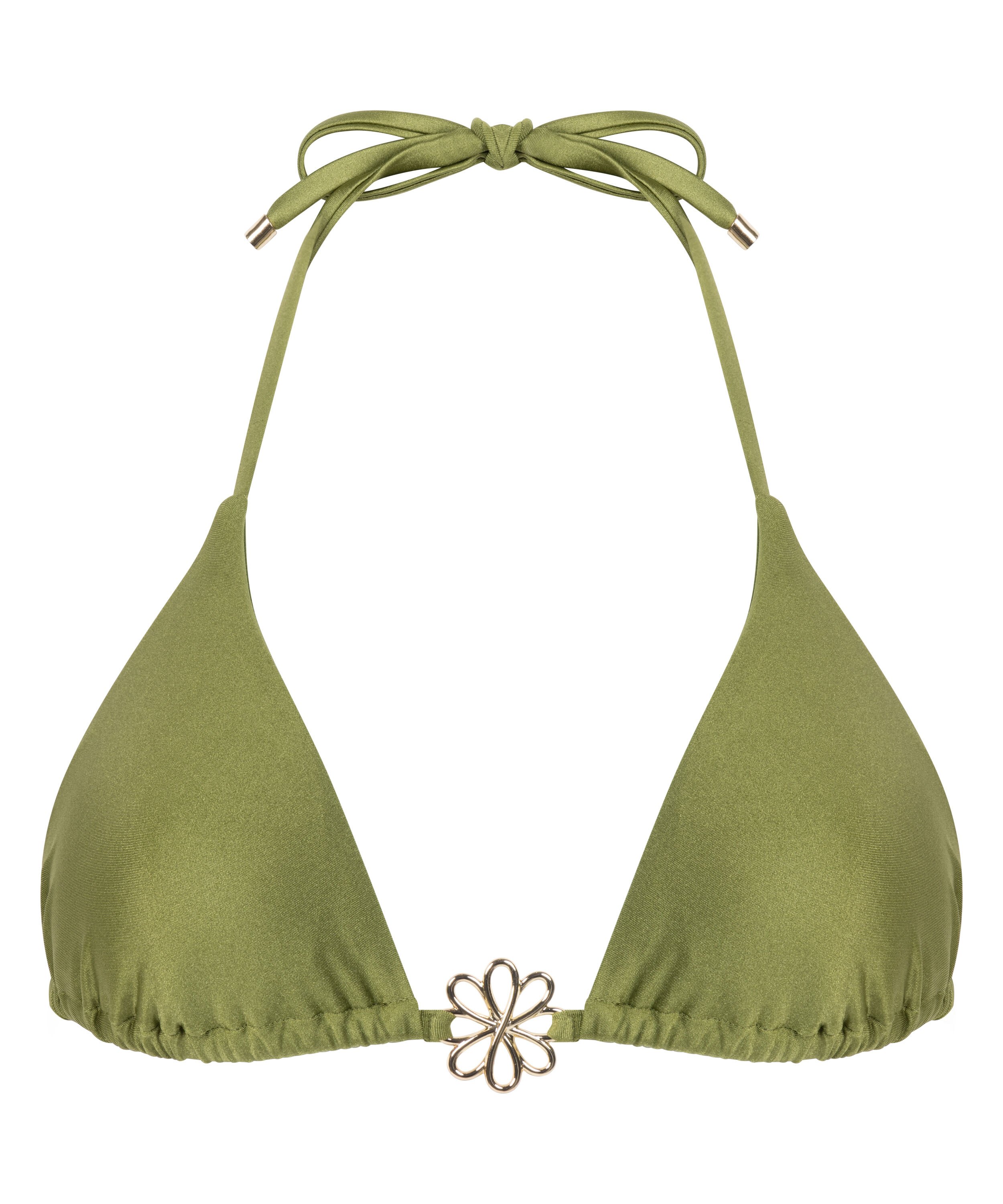 Top de bikini triangular Yucatan, Verde
