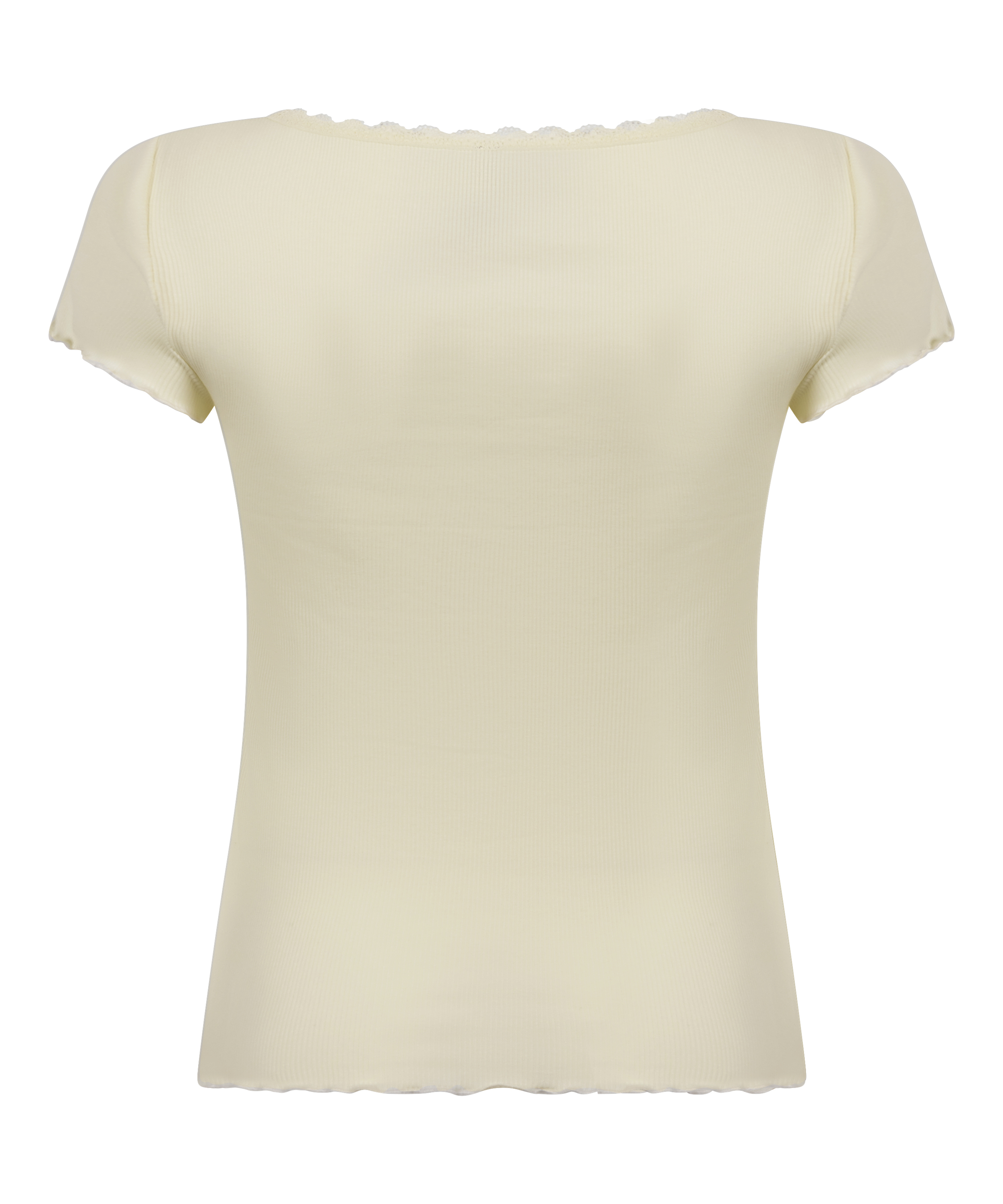 Top de punto acanalado, Amarillo, main