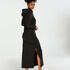Vestido de rejilla de HKMX, Negro