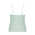 Top Cami Rib Lace, Verde