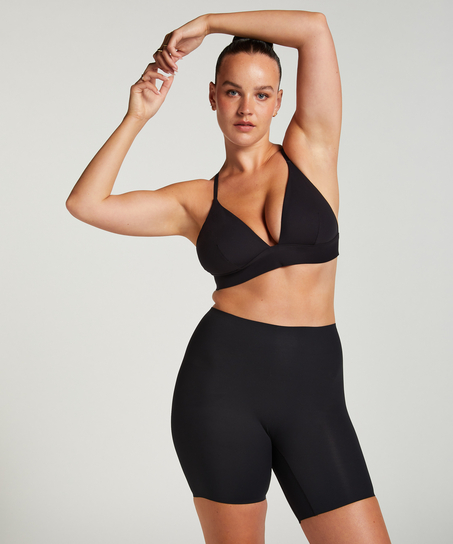 Triangular Bralette Smooth, Negro